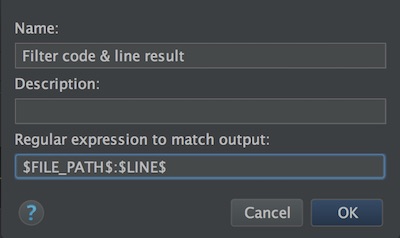 gometalinter setup filter for jetbrains